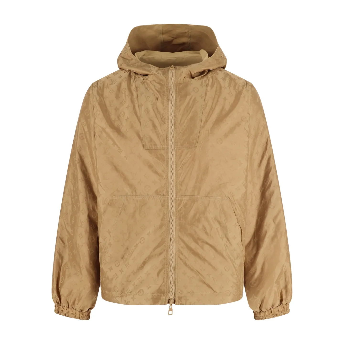 🅿️700 1v full-print double-sided windbreaker jacket (khaki color) original purchase 22600 This fabric is custom-woven with 50D imported full-gloss nylon yarn jacquard machine with 0.2*0.2 plaid and original plate. 100 mercerized fabric is used inside, which is expensive. Jacquard alignment technology is used. The whole garment has 36 pieces. It is very difficult to sew. All hardware is fully molded and customized. All patterns in the garment are fully aligned. The inside uses very complicated back and forth stitching to completely match the original. Size:46-48-50-52